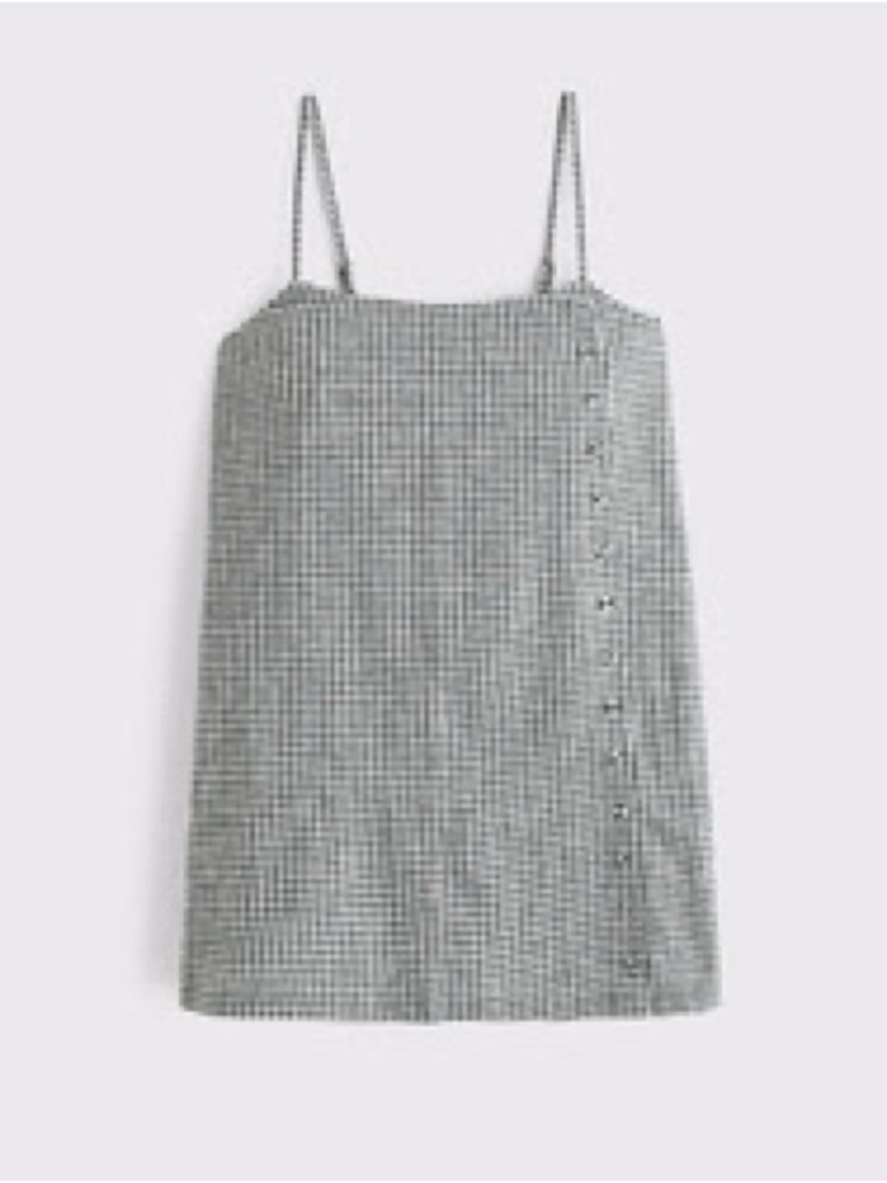 Abercrombie & Fitch Linen Blend Black & White Gingham Skort Dress - XXS